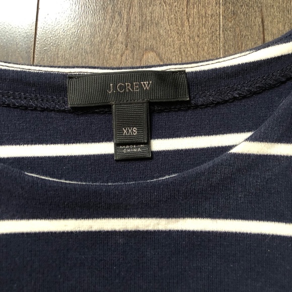 J Crew Navy & White Stripper Shortsleeved Shirt - Picture 3 of 5